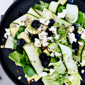 zucchini blueberry and feta